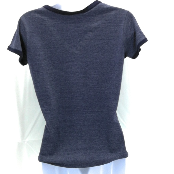 Miss Popular Blue "Nothing But Good Time" Short Sleeve T Shirts Medium - Picture 2 of 3